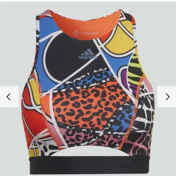 Adidas Women's Vibrant Patterned Sports Bra - Picture 4 of 10